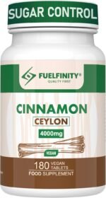 Ceylon Cinnamon Tablets 4000mg - 180 Tablets - Blood Sugar Control Supplement - Made at GMP Standards - High Strength Cinnamon Supplement - FuelFinity® - Vegan (1 Pack) - Image 2