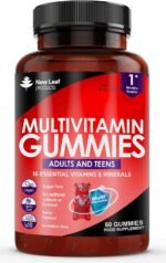 Chewable Vegan Multivitamin Gummies - Non Sugar Coated, Gluten Free, Non-GMO Multivitamins for Men and Woman - Fortified with Vitamins C A D E B Biotin, Folate, & Zinc - Image 2