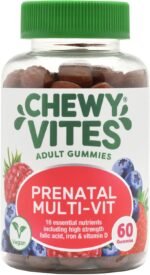 Chewy Vites Women's Prenatal Multivitamin, 60 Multivitamin Gummies, 16 Essential Nutrients with Folic Acid, Iron and Vitamin D, 1 Month Supply, Vegan, Blueberry and Raspberry Flavour - Image 2