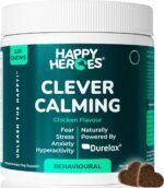 Clever Calming Dog Treats, 100% Natural Supplement, Behavioural Health, For Dog Anxiety Relief, Stress, Fear, Hyperactivity, Reactivity, Aggression. Clinically Powered By Durelax. - Image 2