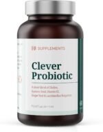 Clever Probiotic – Freeze-Dried Lactobacillus Bulgaricus for Gut Health & Daily Digestive Balance – Ginger Root, Choline & Guarana for Energy & Focus – Halal, Non-GMO, Gluten-Free – 60 Capsules - Image 2