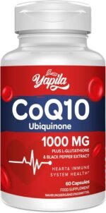 CoQ10 with L-Glutathione 1000mg Capsules - 100% Fermented Coq10 Supplement, High Absorption, Super Strength Coenzyme Q10, Antioxidant Supplements, Soy-Free, Glute-Free, Non-GMO, Vegan - Image 2