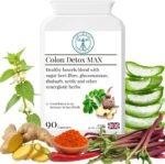 Colon Detox MAX Strength – Natural Laxative - High Strength Bowel Cleanse - Aloe Vera, Dandelion, Nettle Leaf, Cayenne – Vegan - 90 Capsules - Image 2