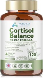 Cortisol Balance, 10 in 1 Cortisol Supplement with 4000mg High Strength Ashwagandha (from a 200mg 20 :1 Extract), Magnesium Blend, L-Theanine, Omega-3 Fatty Acids for Mind & Body Balance, 120 Capsules - Image 2