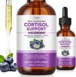 Cortisol Supplements for Women & Men, 10 in 1 Cortisol Detox Liquid Drops with Magnesium, Ashwagandha, L-Theanine Liquid Drops, Hormone Balanced,Promotes Mood & Mental Clarity 2 Fl.Oz - Image 2
