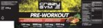 Crazy Gym Pre-Workout – Food Supplement with Creatine, Caffeine, Ginseng & Rhodiola Extracts, Vitamins C, E, B1, B2, Niacin – (30 Servings) – Pre-Training Formula (Tropical Fruit) - Image 2