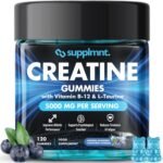 Creatine Gummies 5000mg Lab-Tested 120ct Max Strength Muscle Growth/Recovery Supplements for Men & Women Creatine Monohydrate B12 & L-Taurine Vegan Gym Pre Workout Gummies, (Blueberry) - Image 2