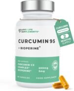Curcumin 95 + Bioperine® by LLS | High Strength Turmeric Curcumin Capsules containing 96.9% Curcuminoids and Black Pepper Extract | 500mg x 60 Veg Capsules | Made in UK Under GMP/BRC License - Image 2