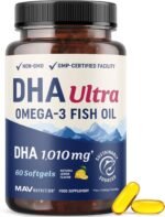 DHA Ultra 1,010MG | Prenatal Development, Brain & Cognitive Health Support | Omega 3 Fish Oil | 1,414MG Total Omega-3s | High Strength DHA Supplements | Sustainably Sourced, Gluten-Free | 60 Ct. - Image 2