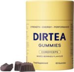 DIRTEA Cordyceps Mushroom Gummies - Vegan, Natural & Sugar Free with Vitamin C, B3 & B5 - Energy & Performance Supplement - 1 Month's Supply - 3,000mg per Serving - 60 Gummies - Mixed Berries Flavour - Image 2