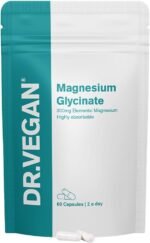 DR.VEGAN Daily Magnesium Glycinate Complex 1500mg | Provides 300mg of Pure Elemental Magnesium | Fatigue, Mood and Muscle Recovery | 60 Vegan Capsules | Two-A-Day - Image 2