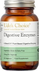 Digestive Enzymes Supplement – UDO’s Choice Enzyme Blend – 7 Plant-Based Enzymes for Protein, Carb & Fat Digestion – Supports Nutrient Absorption – Gluten & Dairy Free – 60 Vegecaps – One a Day - Image 2