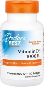 Doctor's Best - Vitamin D3 | Supports The Immune System and Promotes Bone Health - 180 softgels - Image 2