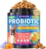 Dog Probiotics Chews for Sensitive Stomach Care, 500 Chews Crunchy Shell with Krill Core, Triple Probiotics & Prebiotics, Supports Digestion & Skin, Chicken Flavor, for All Breeds & Sizes Dogs - Image 2