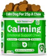 Dr Senst Dog Calming Tablets That Work To Calm Pet Anxiety, Stress, Fear, Separation, Barking, Hyperactivity, Reactivity, Aggression, Fireworks Natural Calming Treats For Dogs & Puppy | 120 Hemp Chews - Image 2