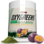 EHPlabs OxyGreens Daily Super Greens Powder - Green Superfood, Spirulina Herbal Supplement with Prebiotic Fibre, Alkalizing Antioxidants & Immunity Wellness, 30 Serves (Passionfruit) - Image 2