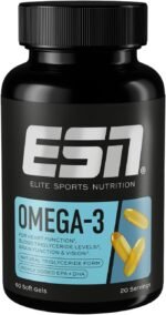 ESN Super Omega 3 Capsules, 60 Soft Gels, 20 Servings - High Dose EPA and DHA - Made in Germany, Laboratory Tested - Image 2