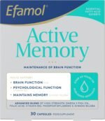 Efamol Active Memory - 30 Fish Oil Capsules | Fish Oil Omega 3 Brain Supplement & Gingko Biloba Memory Support Capsules | DHA Supports Normal Brain Function | Cognitive Function Maintenance - Image 2