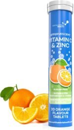 Effervescent Vitamin C 1000mg with Zinc 15mg, 20 Orange Flavoured Tablets, High Strength, Immune Support, Essential for Collagen Formation, Vegan, Made by Northumbria Health - Image 2
