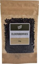 Elderberries – Whole Dried Sambucus Nigra Berries for Immune Support, Respiratory and Digestive Aid - Deep Fruity Flavour - 100% Natural Loose Herbal Tea - 50g - Image 2