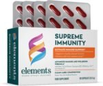 Elements Supreme Immunity – Immune Support Supplement with Beta-1,3/1,6-Glucan, Coenzyme Q10, Elderberry, Zinc - Image 2