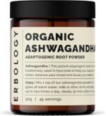 Erbology Organic Ashwagandha Powder 90g - 45 Servings - Sleep Aid - Rich in Withanolides - Sustainably Sourced Straight from Farm in India - Small Batch - Vegan - GMO-Free - Recyclable Glass Jar - Image 2