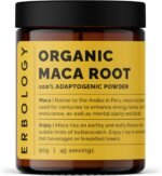 Erbology Organic Maca Root Powder 90g - 45 Servings - Gelatinised - Energy and Endurance Support - Sustainably Sourced Straight from Farm in Peru - Small Batch - Vegan - GMO-Free - Image 2