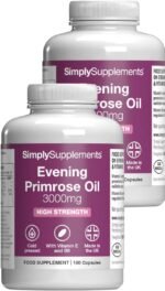 Evening Primrose Oil 3000mg Capsules | Supports Hormonal Balance & Healthy Skin | with Added Vitamins B6 & E | 360 Softgels Capsules = 4 Months’ Supply | GMP-Certified & UK-Made - Image 2
