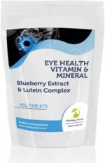 Eyehealth Vitamin & Mineral with Blueberry Extract & Lutein Complex 90 Veg Tablets Pills Health Food Vision Supplements HEALTHY MOOD - Image 2