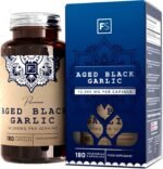 FS Garlic Capsules | 180 Odourless-Garlic Capsules - 10,000mg Extract per Serving | Aged Black Garlic Supplement | Garlic High Strength | Non-GMO, Gluten & Allergen Free | Made in The UK - Image 2