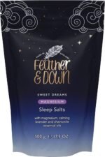 Feather & Down Sweet Dreams Magnesium Sleep Salts (500g) – with Magnesium Calming Lavender & Chamomile Essential Oils. Relieve Stress & Tension. Encourages a Restful Night’s Sleep - Image 2