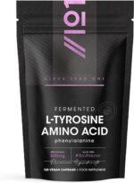 Fermented L-Tyrosine 500mg with BioPerine - 120 Capsules - Essential Amino Acid Support (120 Day Supply) by Alpha01 - Image 2