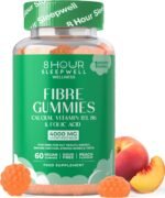 Fibre Gummies – 4g High Fibre Supplements | Gut Health & Digestion System Support | Vegan, Gluten-Free, Sugar-Free | Inulin, Calcium, Vitamin D3, B6 & Folic Acid | 1 Month Supply | Peach Flavour - Image 2