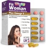 FitWoman High Strength Multivitamin & Minerals + Omega 3 | x30 Tablets, x30 Capsules | 1000mg Omega 3, Folic Acid, Iron, Zinc, Selenium, Biotin, Vitamin C, B-Complex. UK Made for Women - Image 2