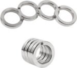 Foldable Finger Ring,4 Finger Trigger Ring,Essential Fidget Toy for Adults,Effective Stress Relief and Anti-Anxiety Support,Ideal for Adhd,Focus,and as A Sensory Tool(4 Rings) - Image 2