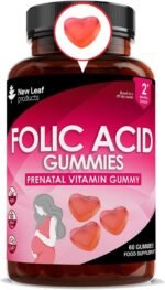 Folic Acid Pregnancy Gummies High Strength Folate Vitamins - Chewable Folic Acid Vegan Prenatal Vitamins for Women 400mcg, Vitamin B9 Prenatal Conception - Pregnancy Supplements, Real Fruit Juice - Image 2