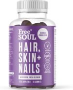 Free Soul Biotin Hair Supplement | Delicious Hair, Skin & Nails Gummies | Chewable Hair, Skin, and Nails Vitamins | Biotin with Vitamins B6, B12, Zinc, Selenium, E, A, C & D | 60 Gummies - Image 2