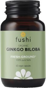 Fushi Organic Ginkgo Biloba Capsules, 60 Caps | Fresh-Ground Whole Food | Memory Boosting Properties | Ethical & Vegan | Made in the UK, Packaging may vary - Image 2