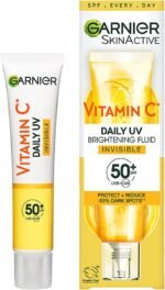 Garnier Vitamin C Daily UV, Invisible Brightening Fluid, SPF50+, Prevents + Corrects Sun Damages, Face & Neck, For all skin types, Cruelty Free, Vegan, 40ml - Image 2