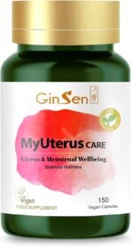 GinSen MyUterus Care for Women’s Warm Uterus, Pregnancy & Menstrual Wellness, 150 Capsules, Vegan Approved Supplement, Herbal Extract & Vitamins Made in UK - Image 2