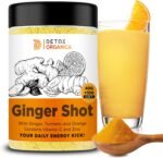 Ginger Shots-60 Servings-Ginger and Turmeric Shot Powder-Drink Supplement with Vitamin C and Zinc-Natural Ingredients, No Added Sugar-Mix with Water, Juice or Tea - Image 2