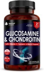 Glucosamine and Chondroitin High Strength - Enriched With Turmeric And Vitamin C - Glucosamine Sulphate Chondroitin Sulphate, Food Supplement - Contributes To The Normal Function of Bones 120 Capsules - Image 2
