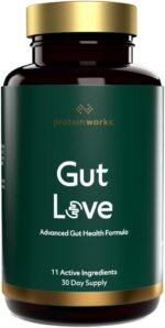 Gut Love, Science-Backed Blend of Prebiotics, Probiotics & Digestive Enzymes, 11 Active Ingredients, Added Ginger & Peppermint Extract, Supports Digestive Health, Vegan, 60 Capsules - Protein Works - Image 2