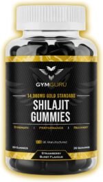 Gym Guru® Shilajit Gummies (UK Manufactured) – Strength, Energy & Vitality Support Supplement for Male Performance – 14,000mg Shilajit Per Serving – Sugar Free, Vegan – 60 Gummies - Image 2