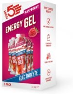 HIGH5 Energy Gels with Electrolytes - Quick Release Sports Gels for Peak Performance - Natural Fruit Juice & Caffeine-Free - Energy Boost for Running, Cycling, Endurance (Raspberry, 5 x 60g) - Image 2