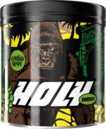 HOLY Energy Gaming Booster Flavour Powder | 50 portions with NewCaff & Green Tea Extract | Focus Booster - Focus Drink | Vegan with 100% natural fruit flavours (350 grams, Gorilla's Grape) - Image 2