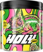 HOLY Energy Gaming Booster Flavour Powder | 50 portions with NewCaff & Green Tea Extract | Focus Booster - Focus Drink | Vegan with 100% natural fruit flavours (350 grams, Lemon Lizard) - Image 2