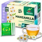 Hanan Manzanilla Tea (Chamomile) - 25 Tea Bags of Natural Camomile Flowers (Te de Manzanilla) Herbal Tea of Flor Matricaria chamomilla L - Natural Sedative, Relaxant, Sleep Aid, Anti-Stress - Image 2