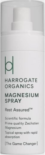 Harrogate Organics Natural Magnesium Spray, Ultra Pure Magnesium for Sleep, Muscles Recovery, Restless Legs Relief, Menopause Relief - No Smell, No Grease Magnesium Oil - Vegan Magnesium Spray - 150ml - Image 2