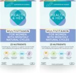 Health & Her Multivitamin for Women with Monthly Natural Cycles - Supplements for Women - Nutrition and Wellbeing Support for Menstrual Cycle - 2 Month Supply, 120 Tablets - Vegan & Gluten Free - Image 2
